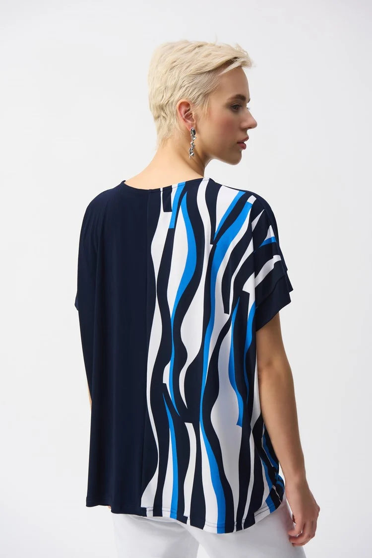 Joseph Ribkoff geometric print top 251285