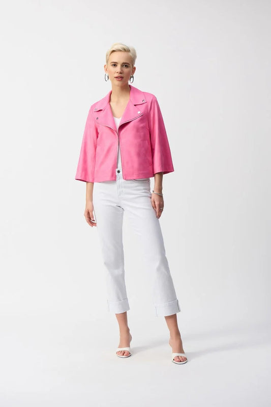 Joseph Ribkoff faux suede swing jacket