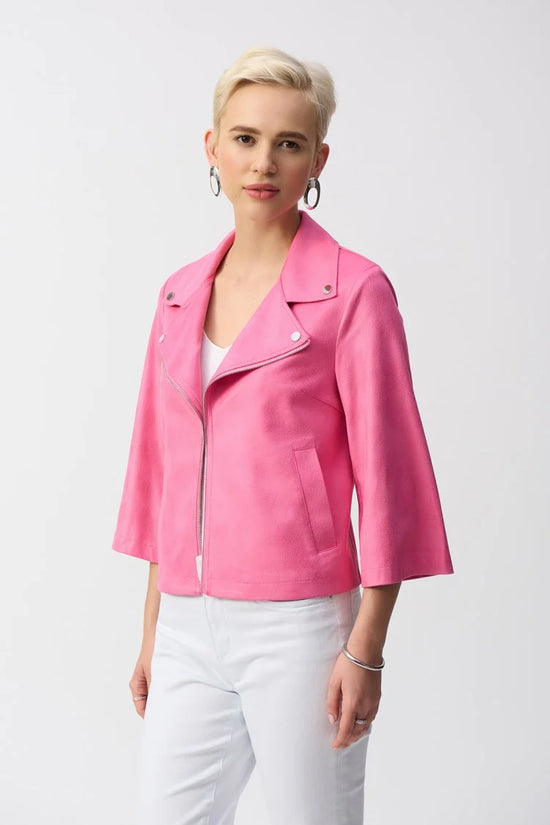 Joseph Ribkoff faux suede swing jacket