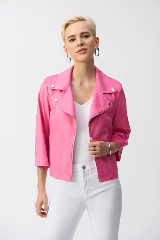 Joseph Ribkoff faux suede swing jacket