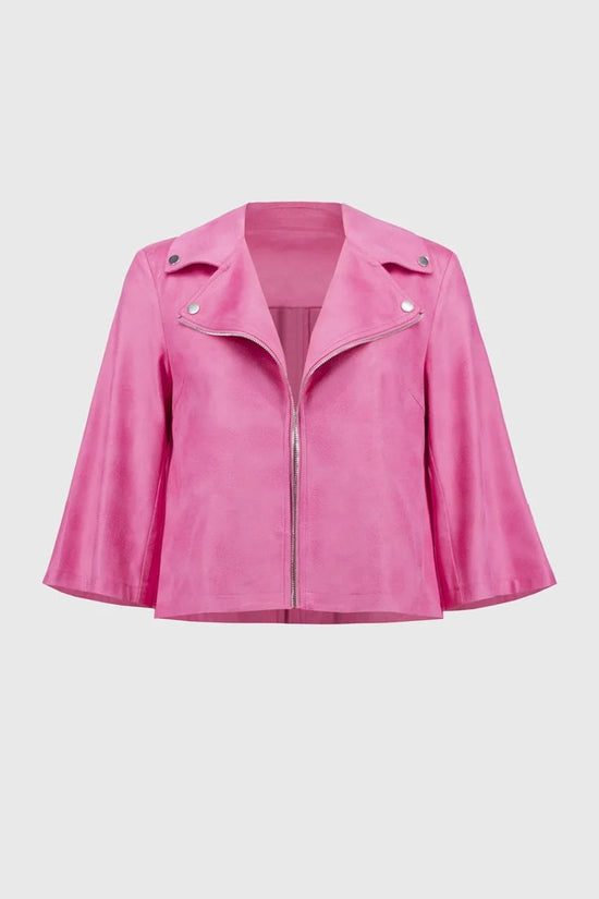 Joseph Ribkoff faux suede swing jacket