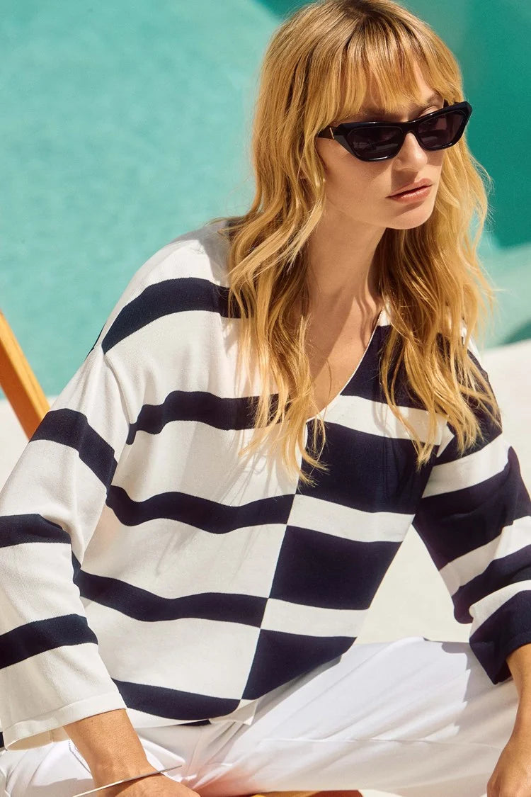Joseph Ribkoff striped sweater 251914
