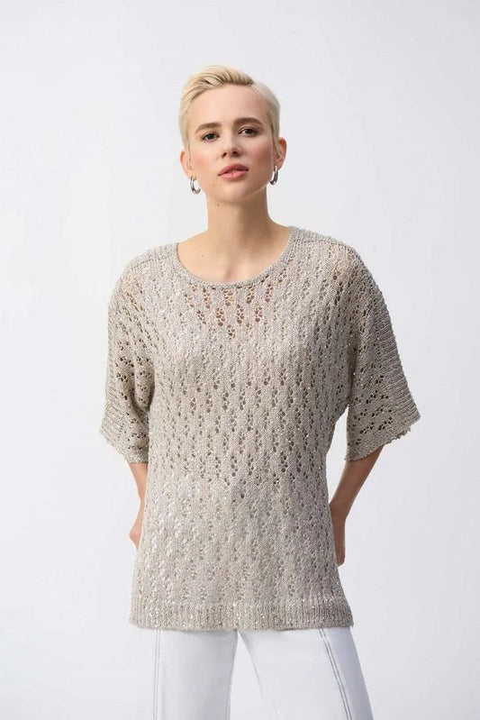 Joseph Ribkoff pointelle sweater 251928