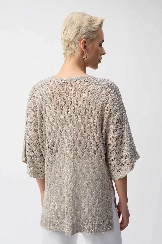 Joseph Ribkoff pointelle sweater 251928