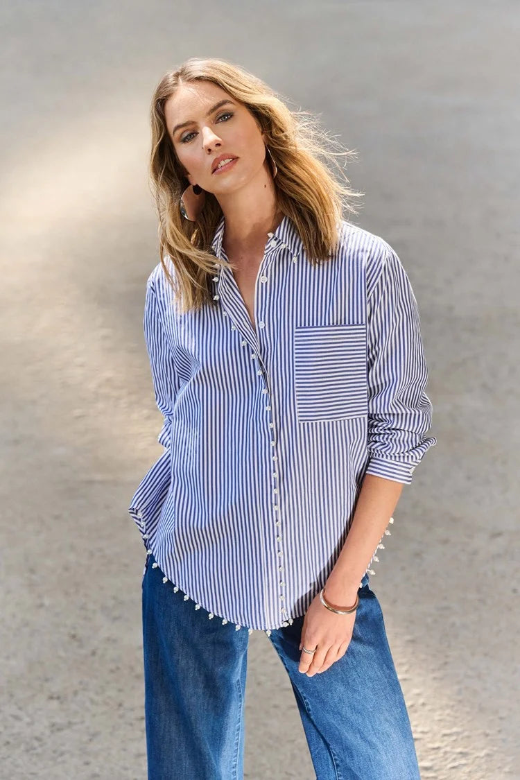 Joseph Ribkoff striped shirt 251942