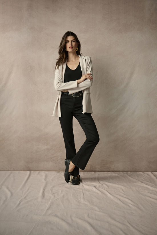 Joseph Ribkoff Black Classic Wide-Leg Stretch Jeans