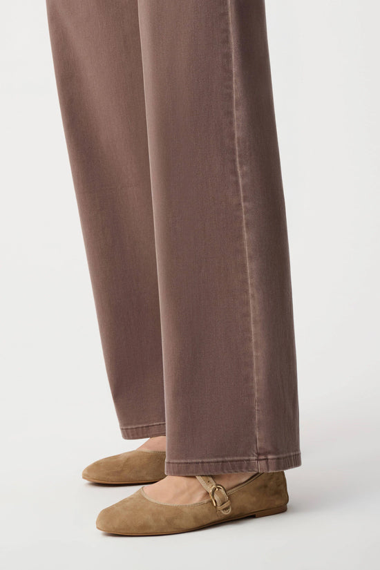 Joseph Ribkoff Mink Classic Wide-Leg Stretch Jeans