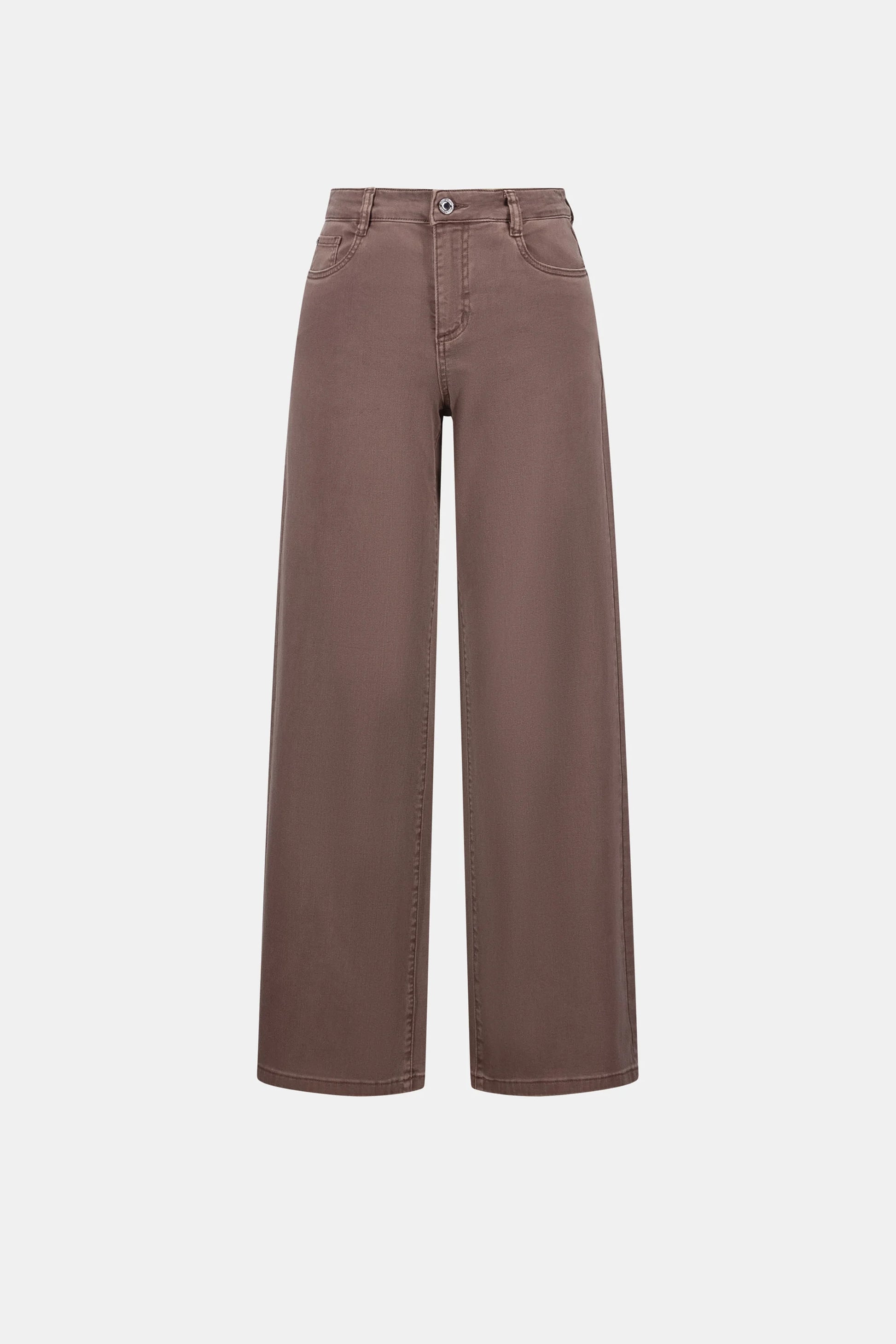 Joseph Ribkoff Mink Classic Wide-Leg Stretch Jeans