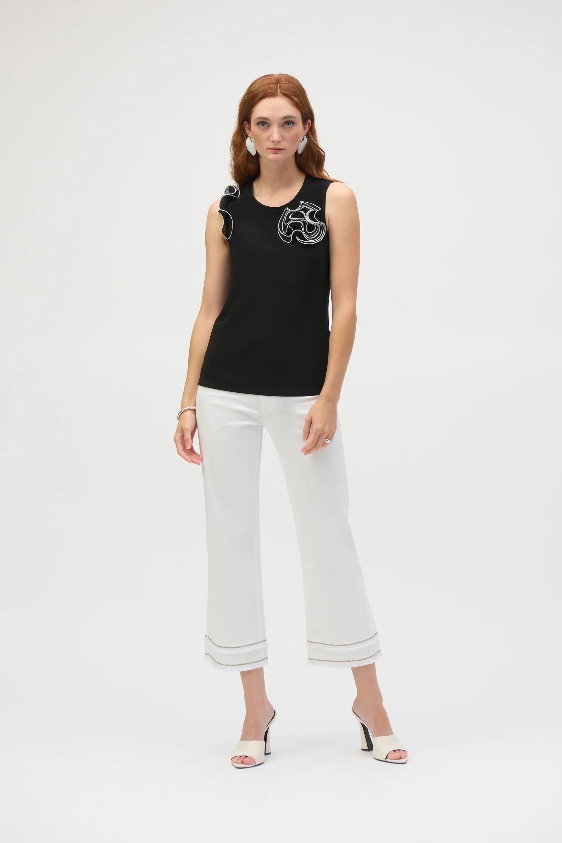 Joseph Ribkoff chiffon fitted top 252075