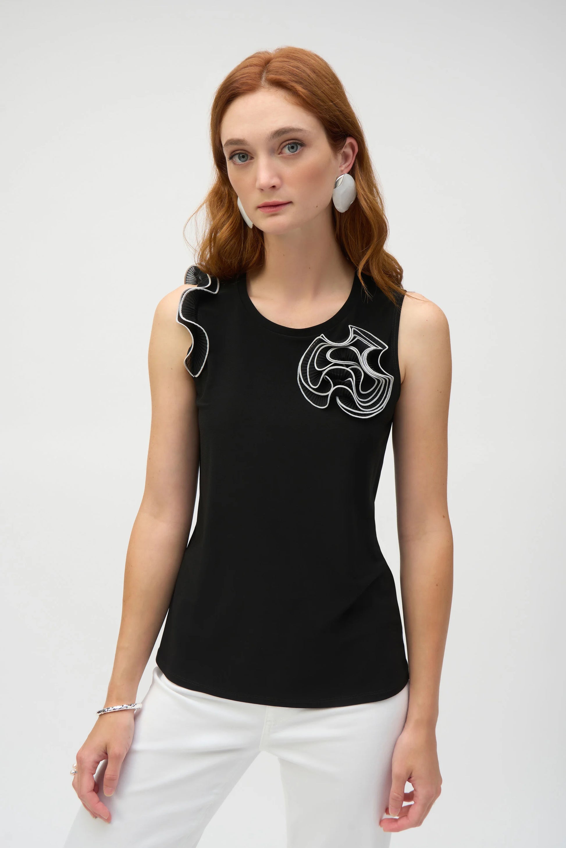 Joseph Ribkoff chiffon fitted top 252075