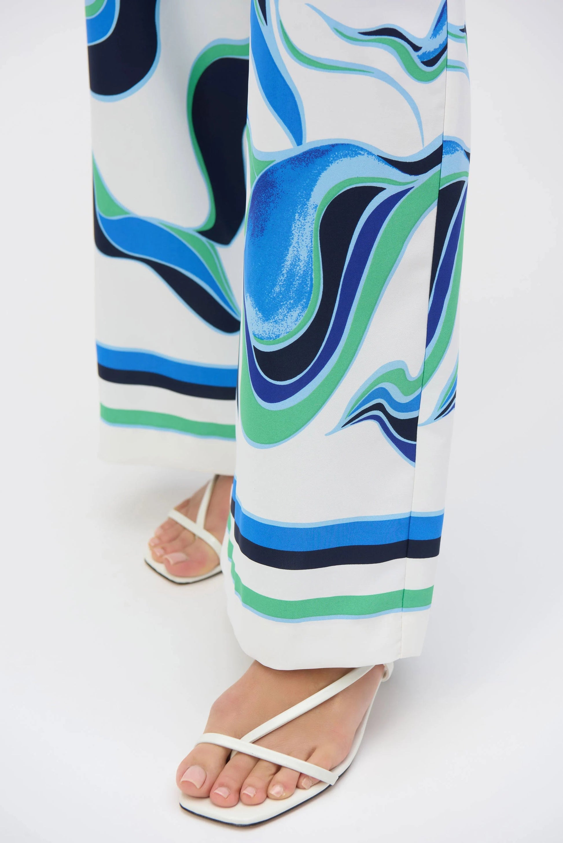 Joseph Ribkoff abstract print wide leg trousers 252084