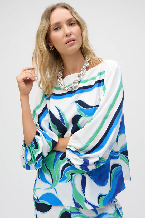 Joseph Ribkoff abstract print top 252085