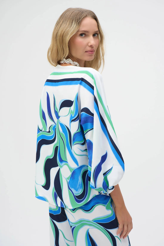 Joseph Ribkoff abstract print top 252085