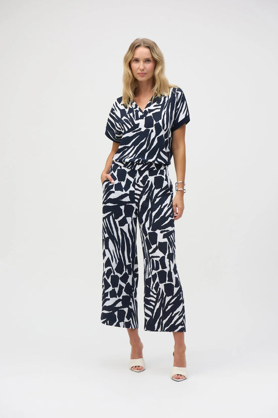 Joseph Ribkoff abstract print crop trousers 252145
