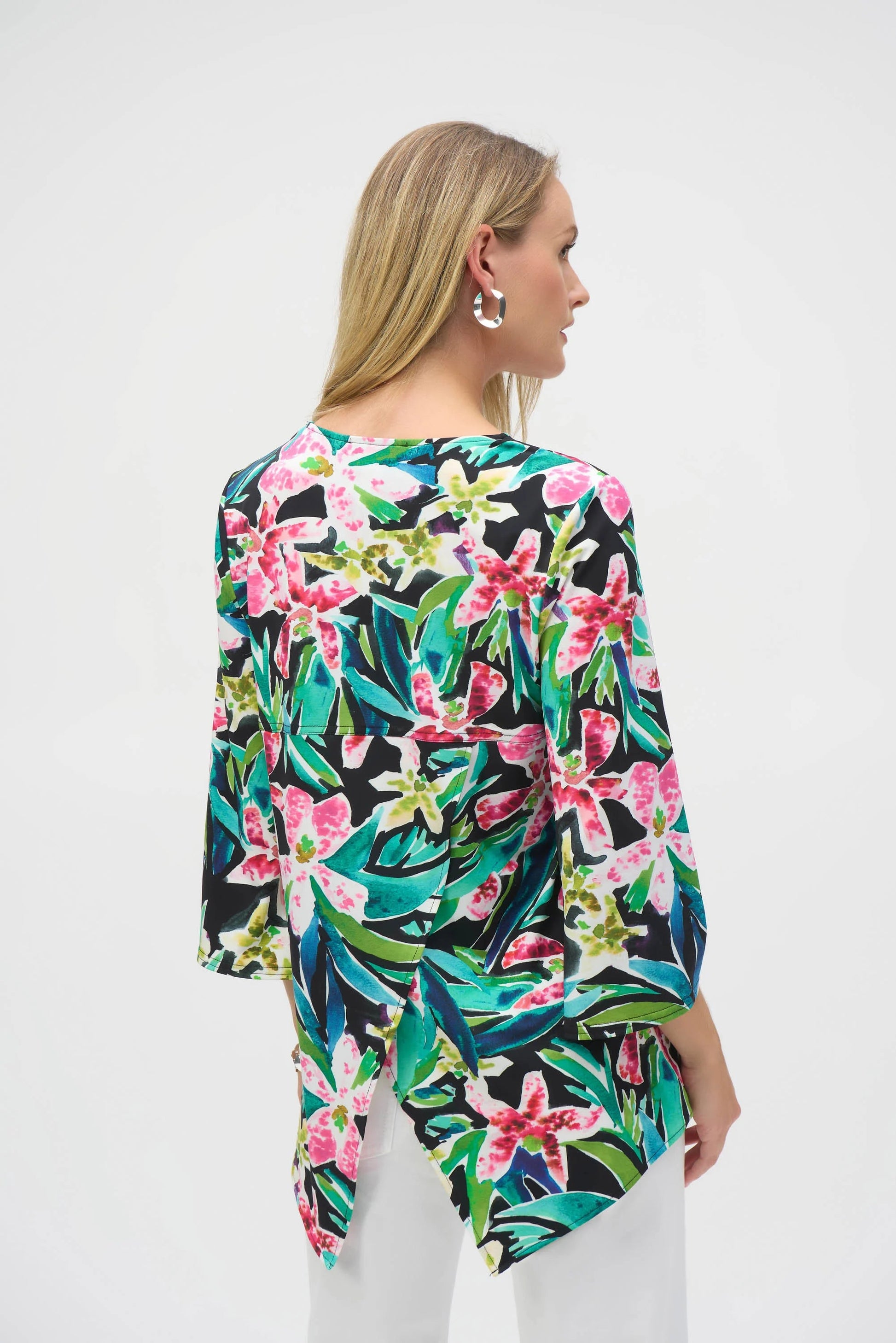Joseph Ribkoff tropical print tunic 252157