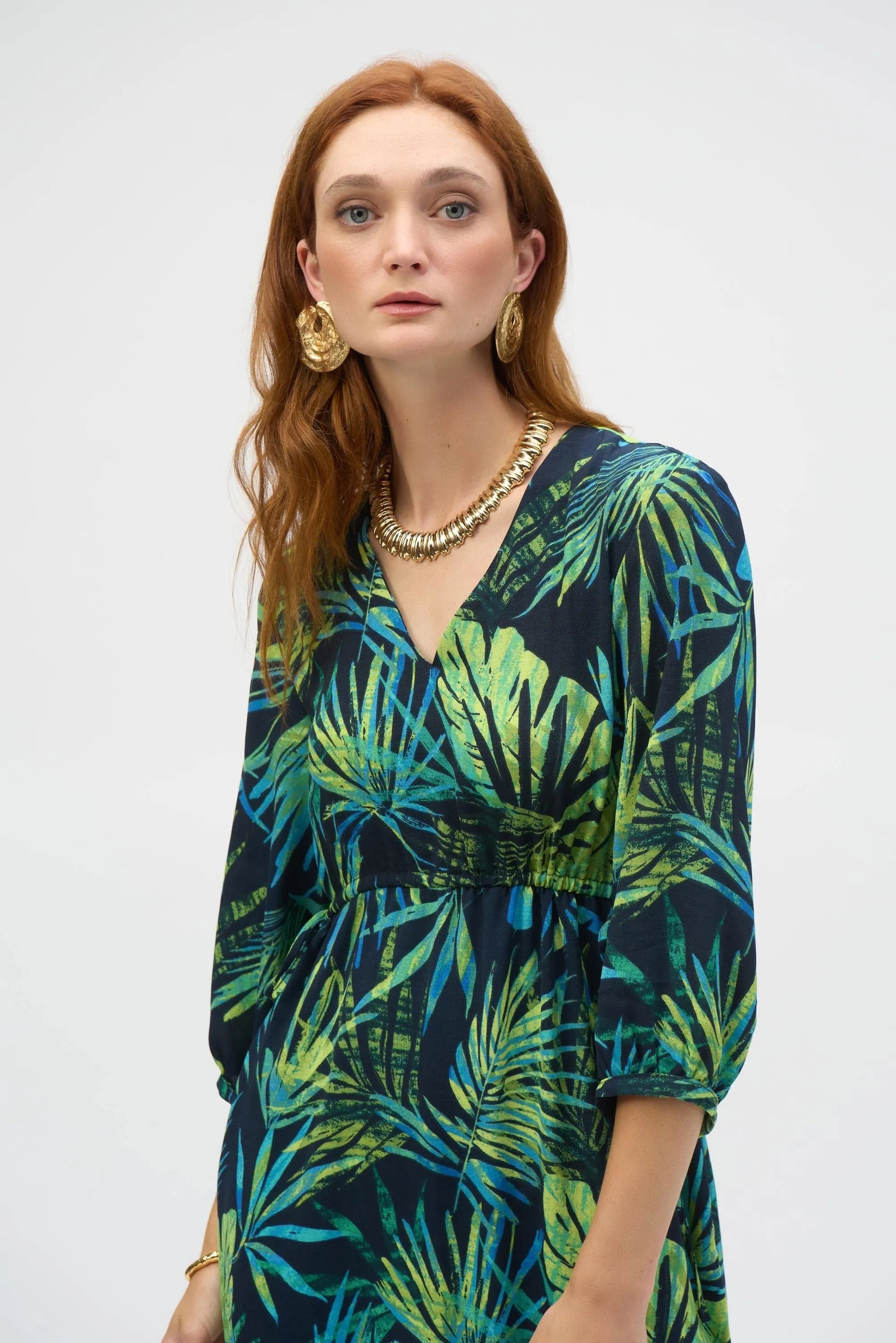 Joseph Ribkoff tropical print dress 252185