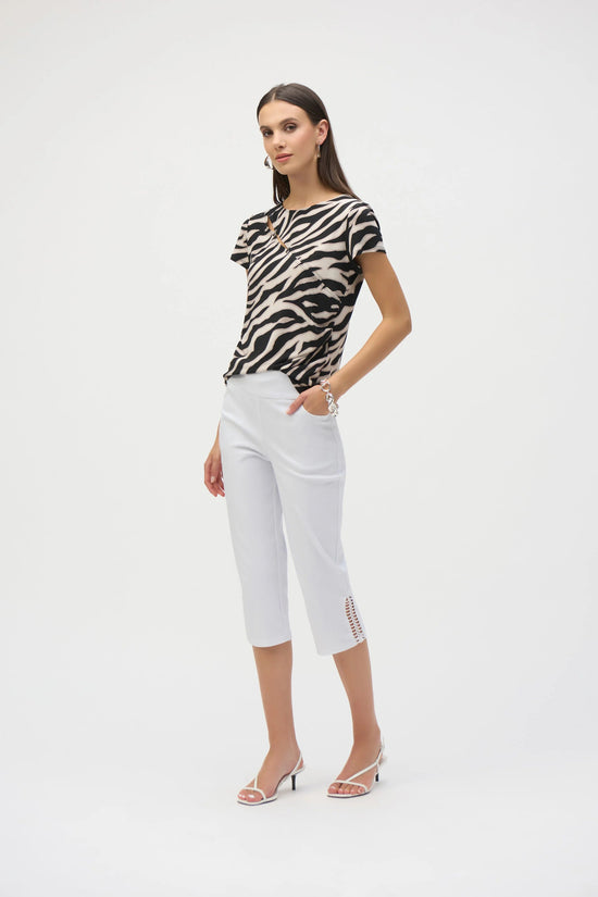 Joseph Ribkoff pull on crop trousers 252192