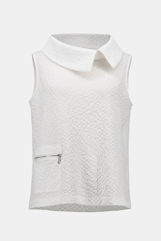 Joseph Ribkoff sleeveless seersucker top 252211