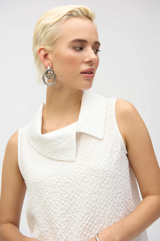Joseph Ribkoff sleeveless seersucker top 252211