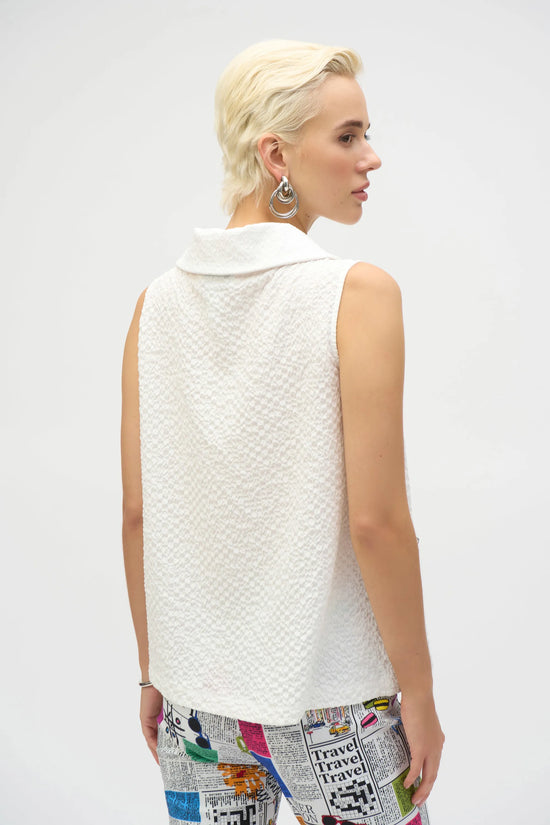 Joseph Ribkoff sleeveless seersucker top 252211