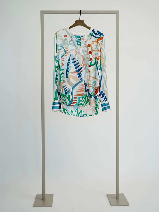 Herzens Angelegenheit spearmint silk top 6161