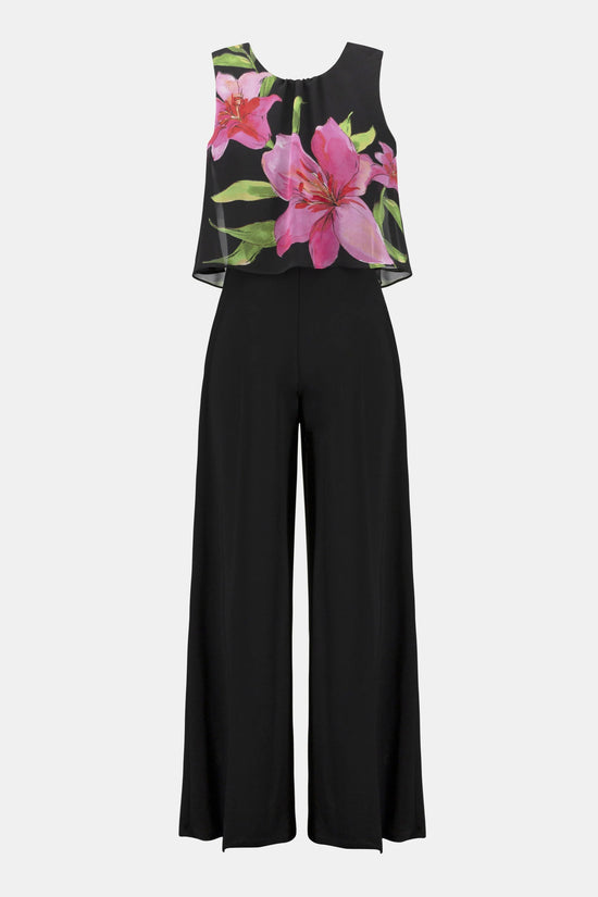 Joseph Ribkoff chiffon wide leg jumpsuit 252704