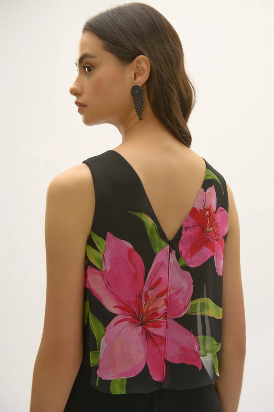 Joseph Ribkoff chiffon wide leg jumpsuit 252704