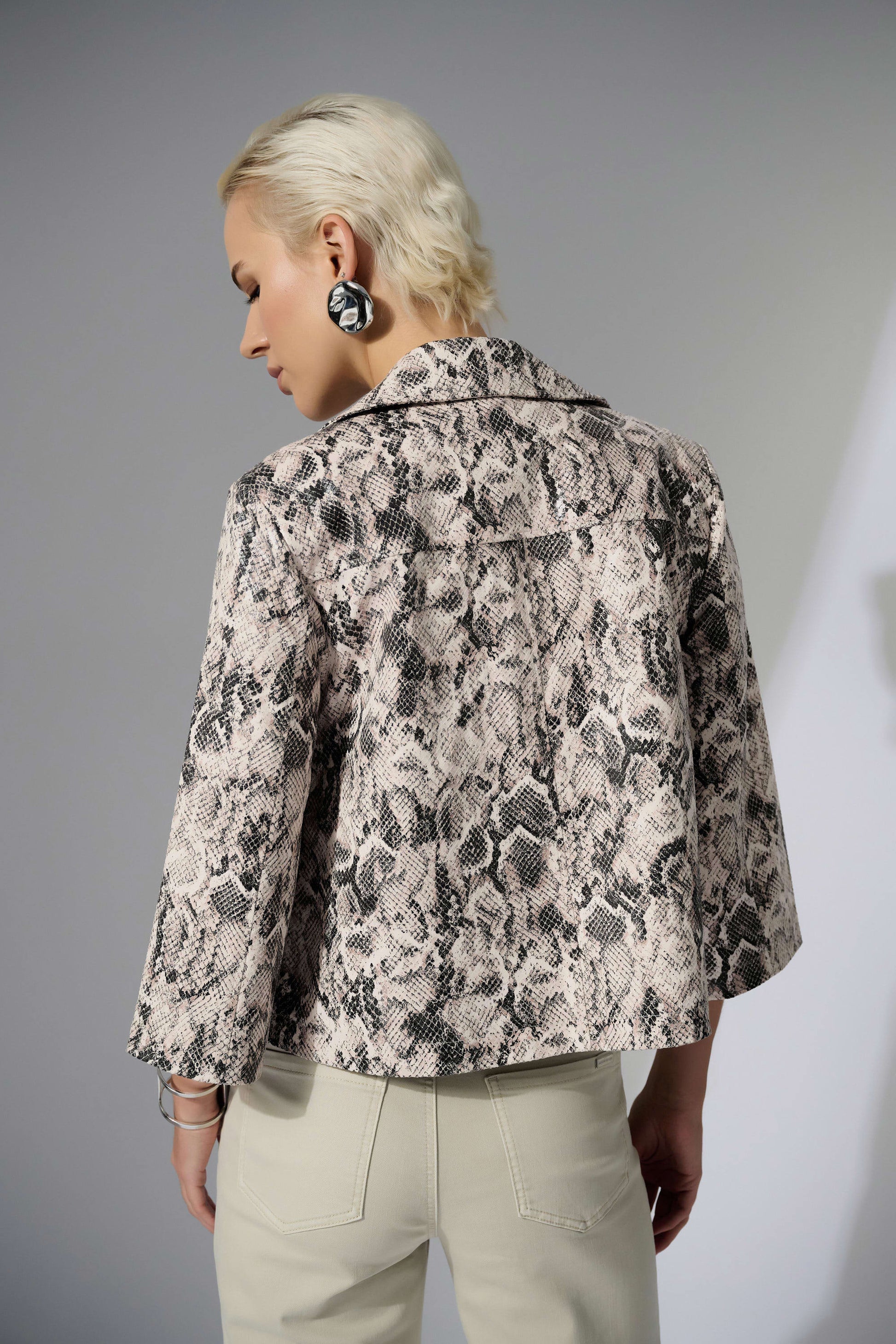 Joseph Ribkoff python print swing jacket 252939