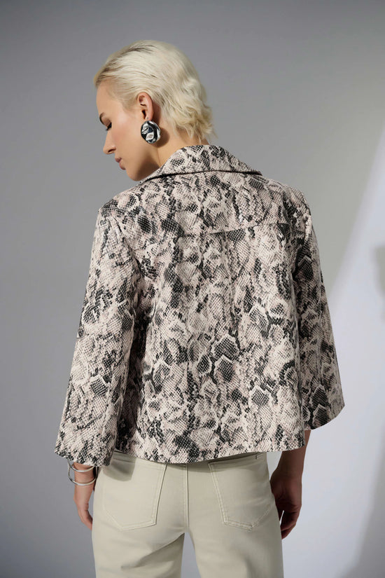 Joseph Ribkoff python print swing jacket