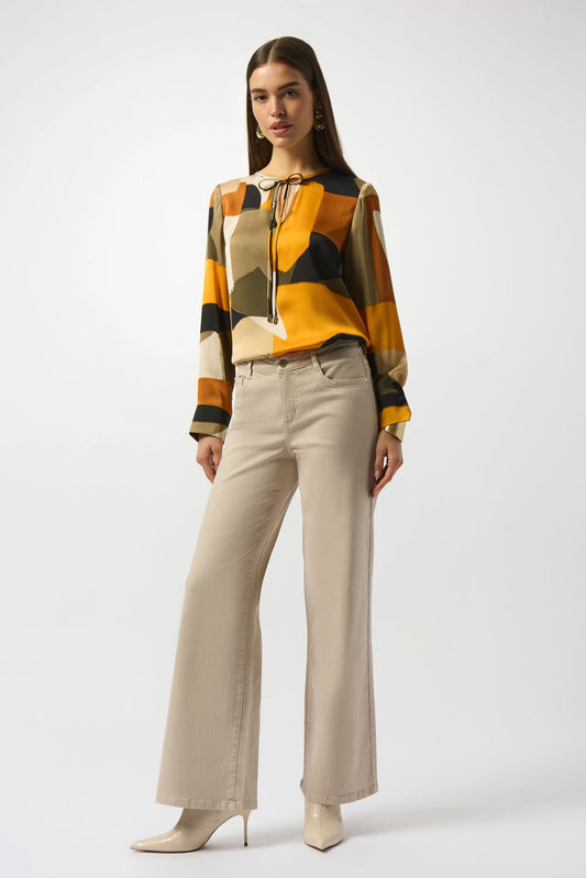Joseph Ribkoff abstract print top 253011
