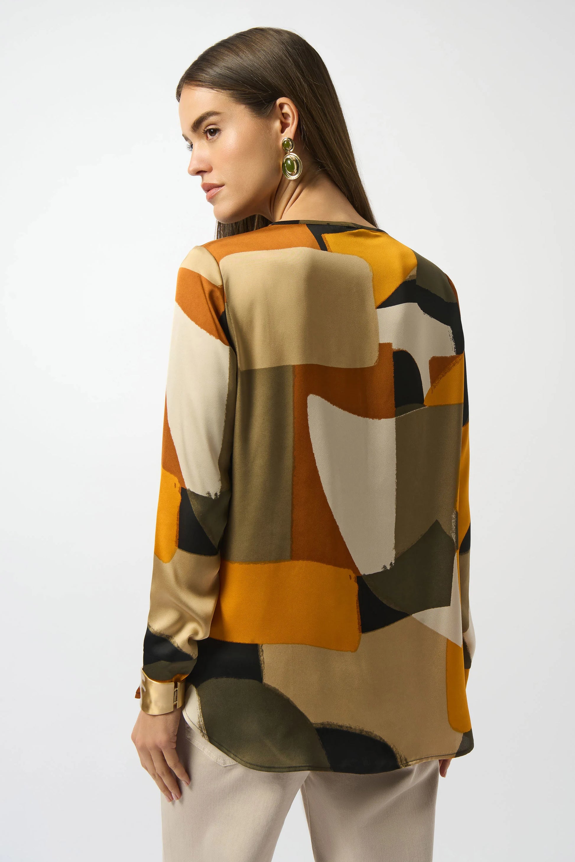 Joseph Ribkoff abstract print top 253011