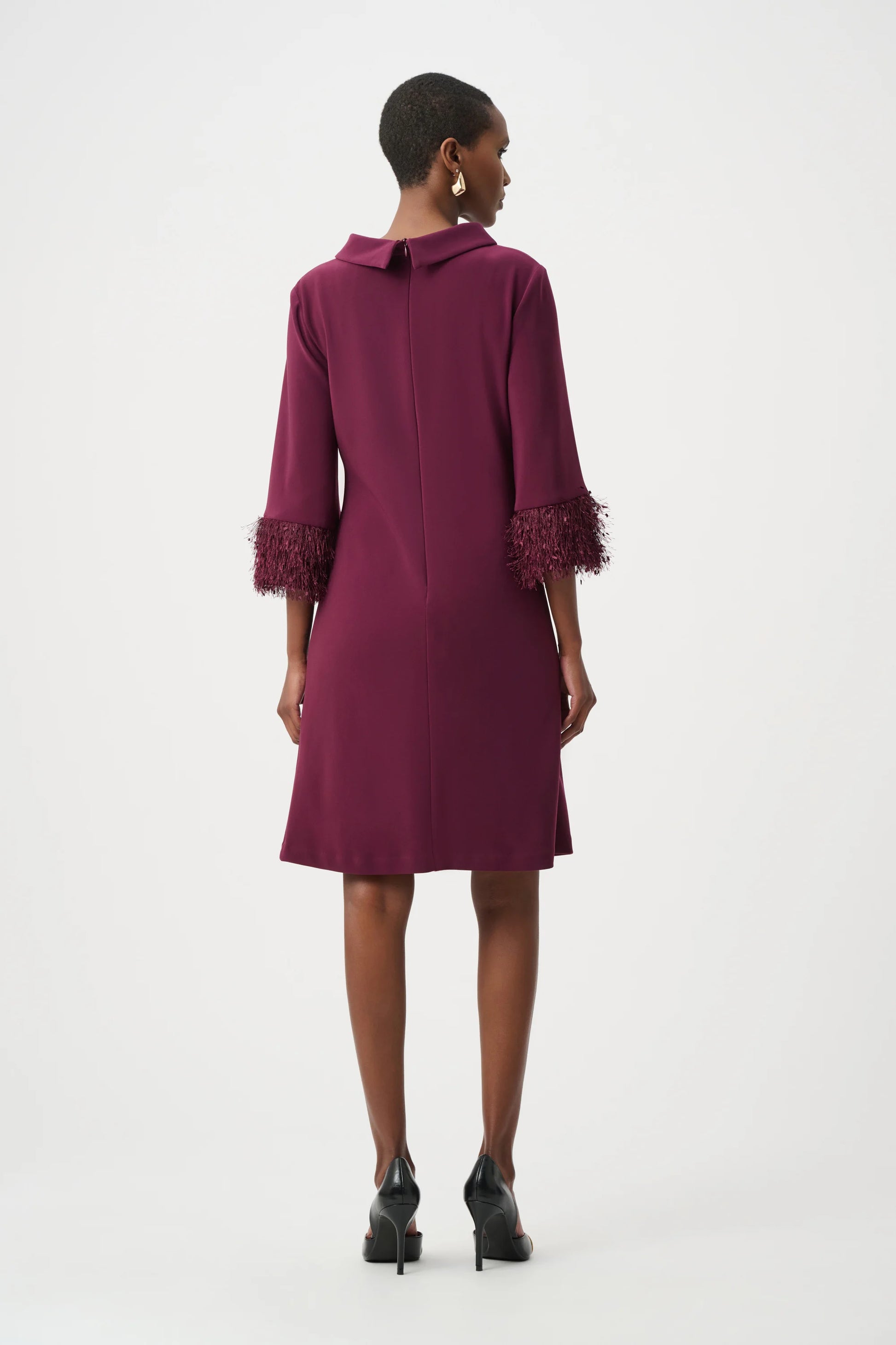 Joseph Ribkoff Berry Silky Knit A-Line Dress