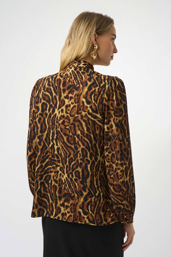 Joseph Ribkoff animal print bow top 253077