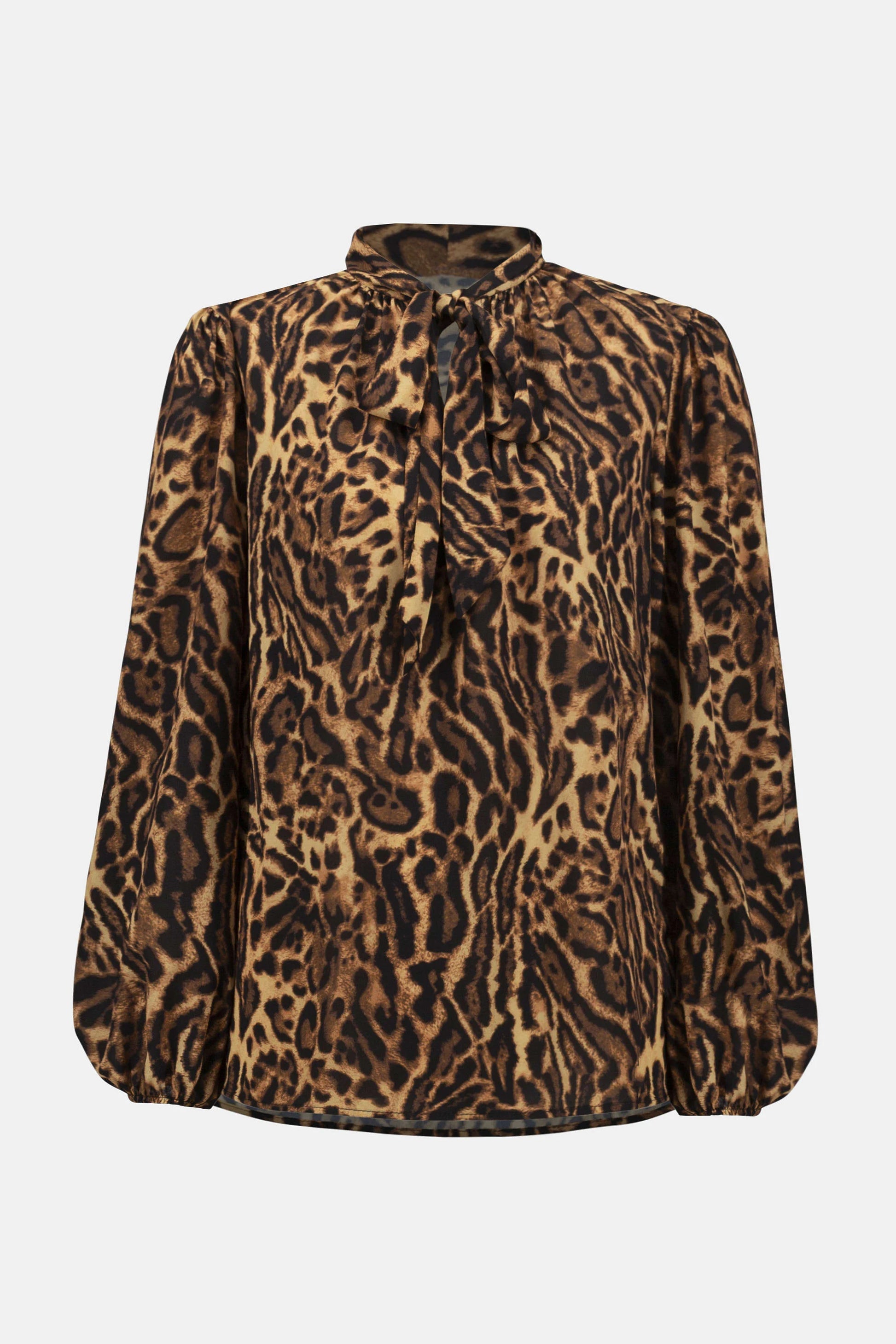 Joseph Ribkoff animal print bow top 253077