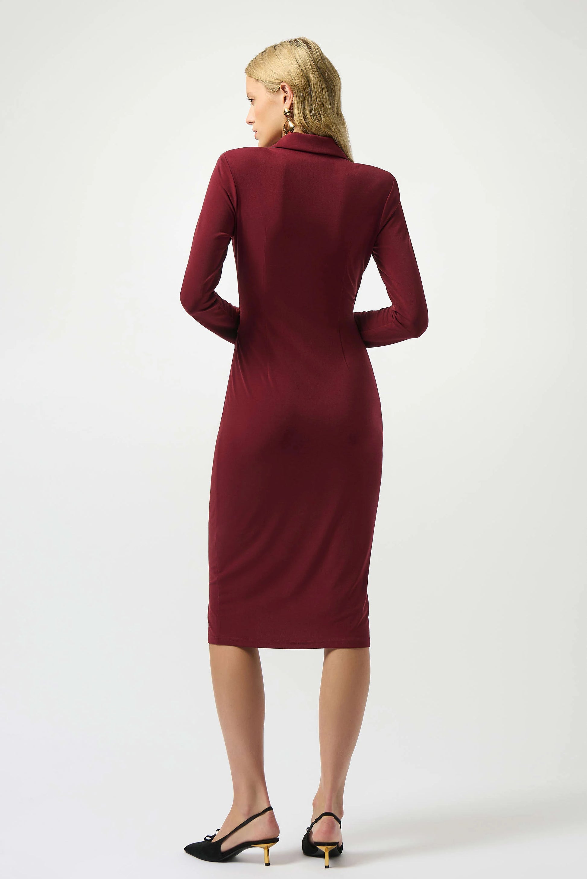 Joseph Ribkoff moss crepe wrap dress 253145