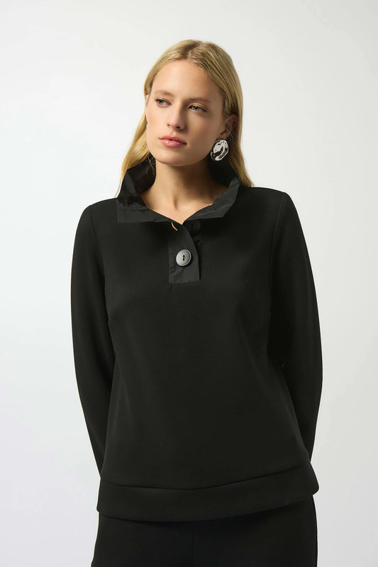 Joseph Ribkoff scuba jersey boxy top 253190