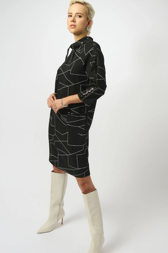Joseph Ribkoff abstract print dress 253197