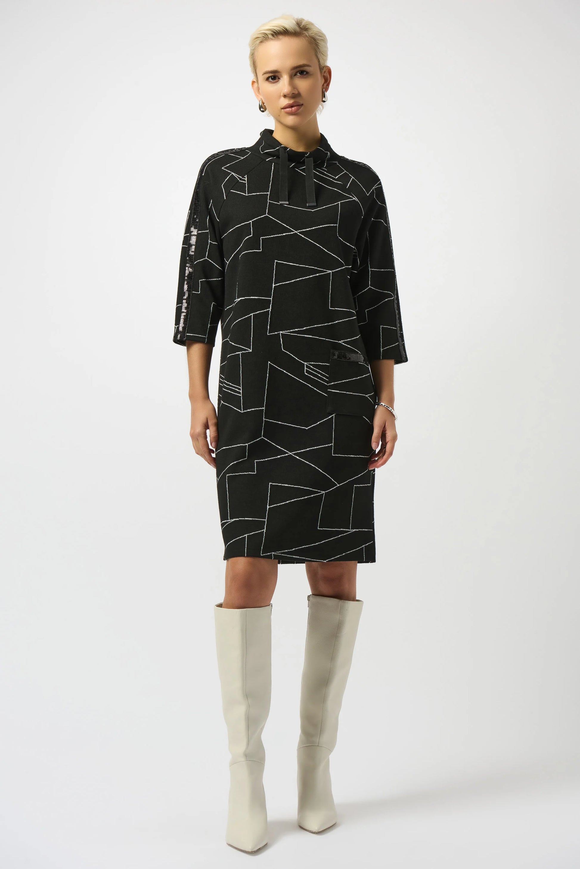Joseph Ribkoff abstract print dress 253197