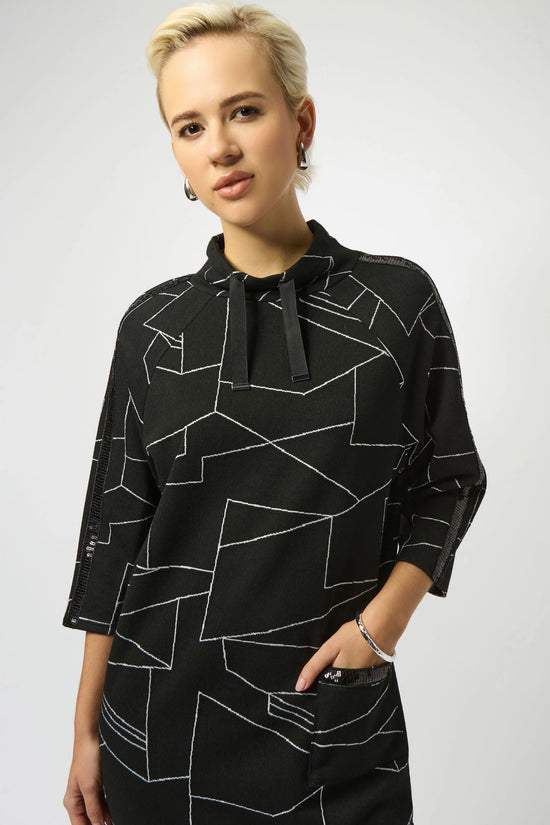 Joseph Ribkoff abstract print dress 253197