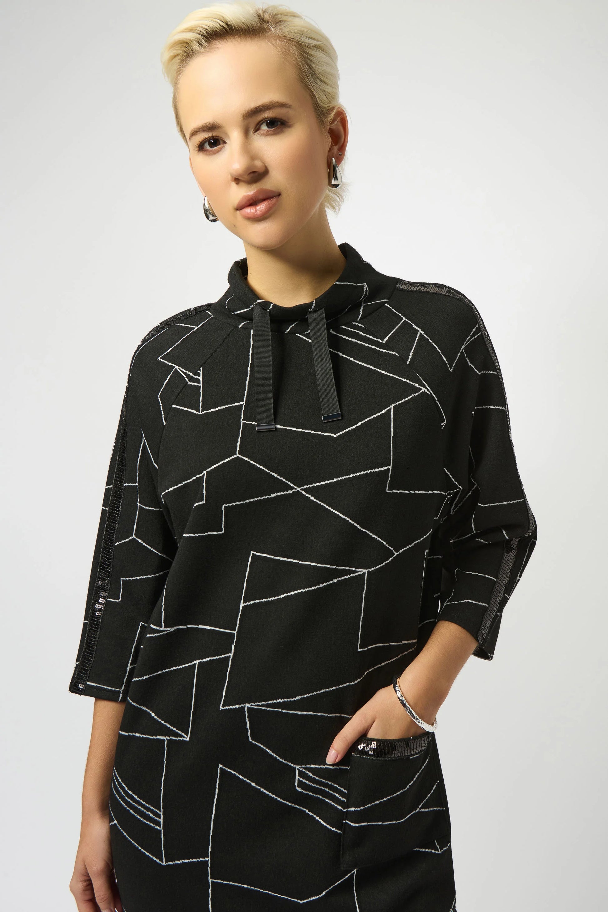 Joseph Ribkoff abstract print dress 253197