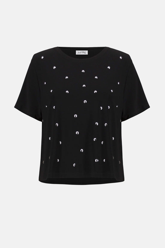 Joseph Ribkoff embellished boxy top 253203