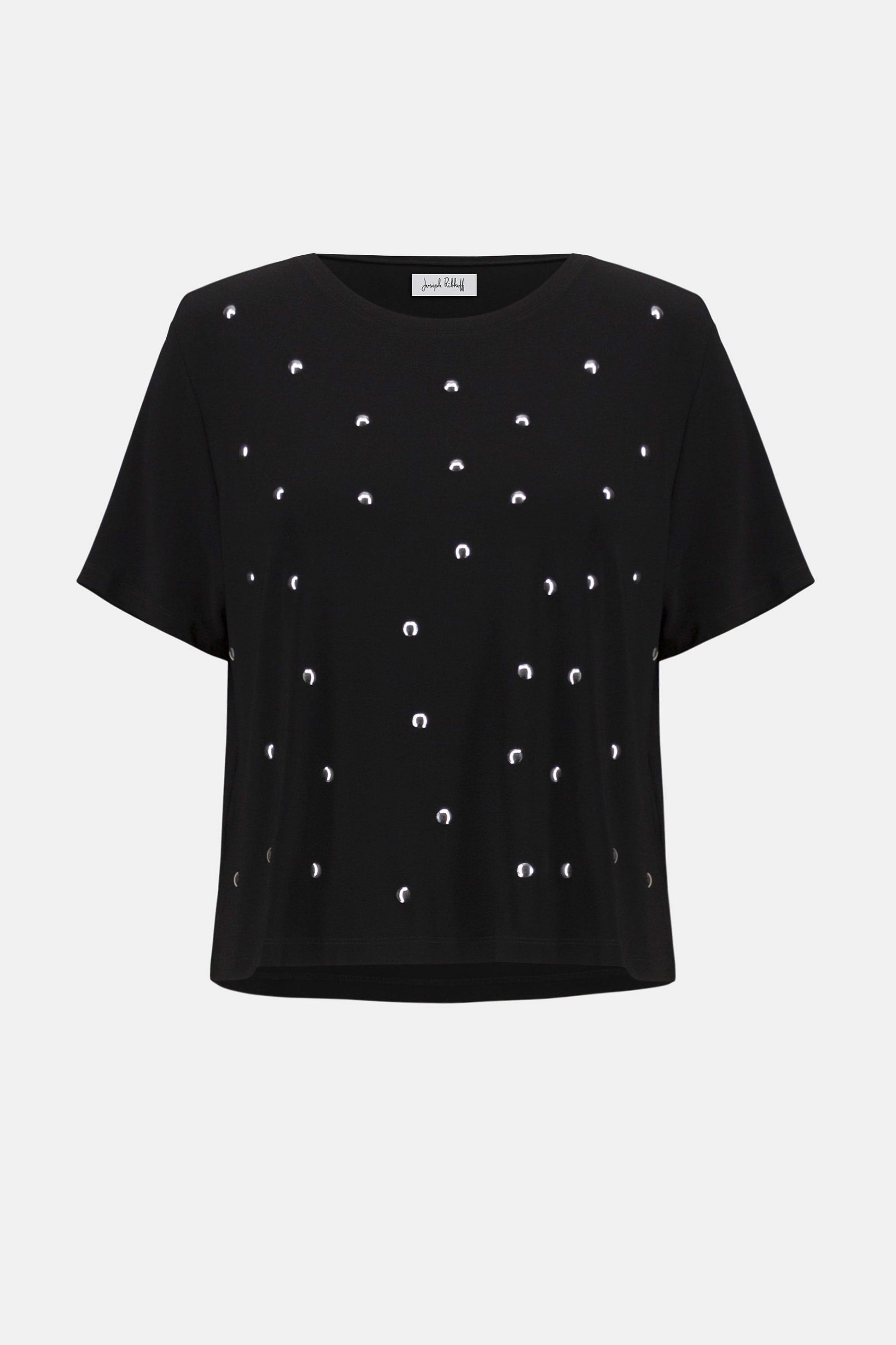 Joseph Ribkoff embellished boxy top 253203