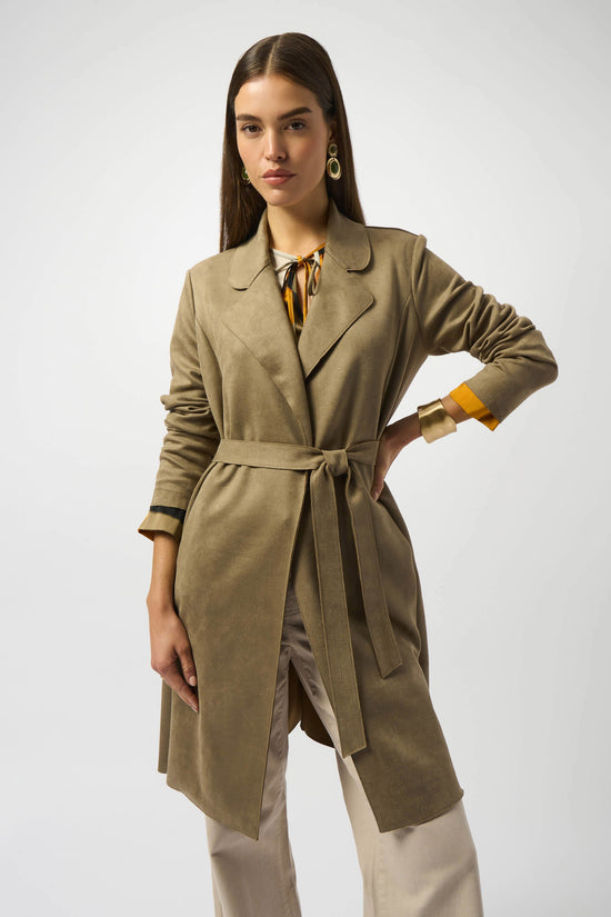 Joseph Ribkoff faux suede coat 253252