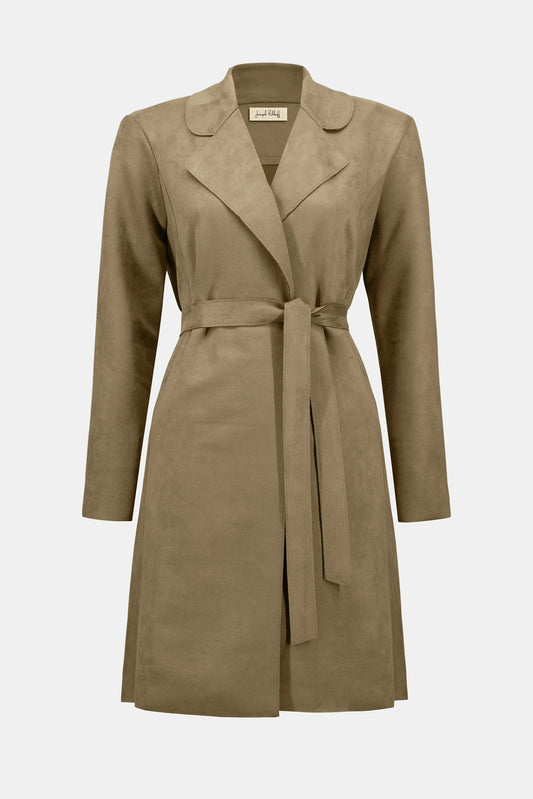 Joseph Ribkoff faux suede coat 253252