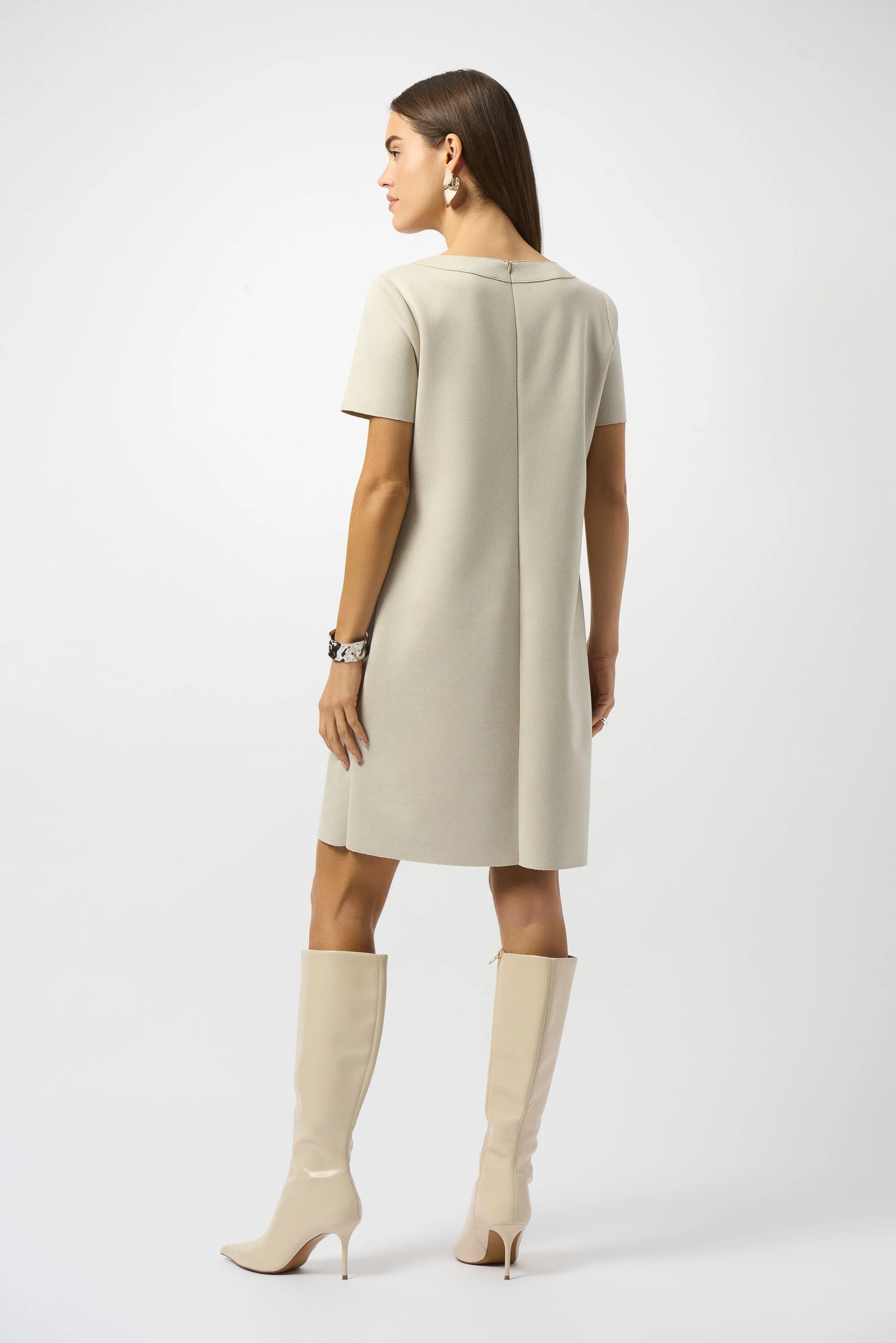 Joseph Ribkoff faux suede shift dress 253280