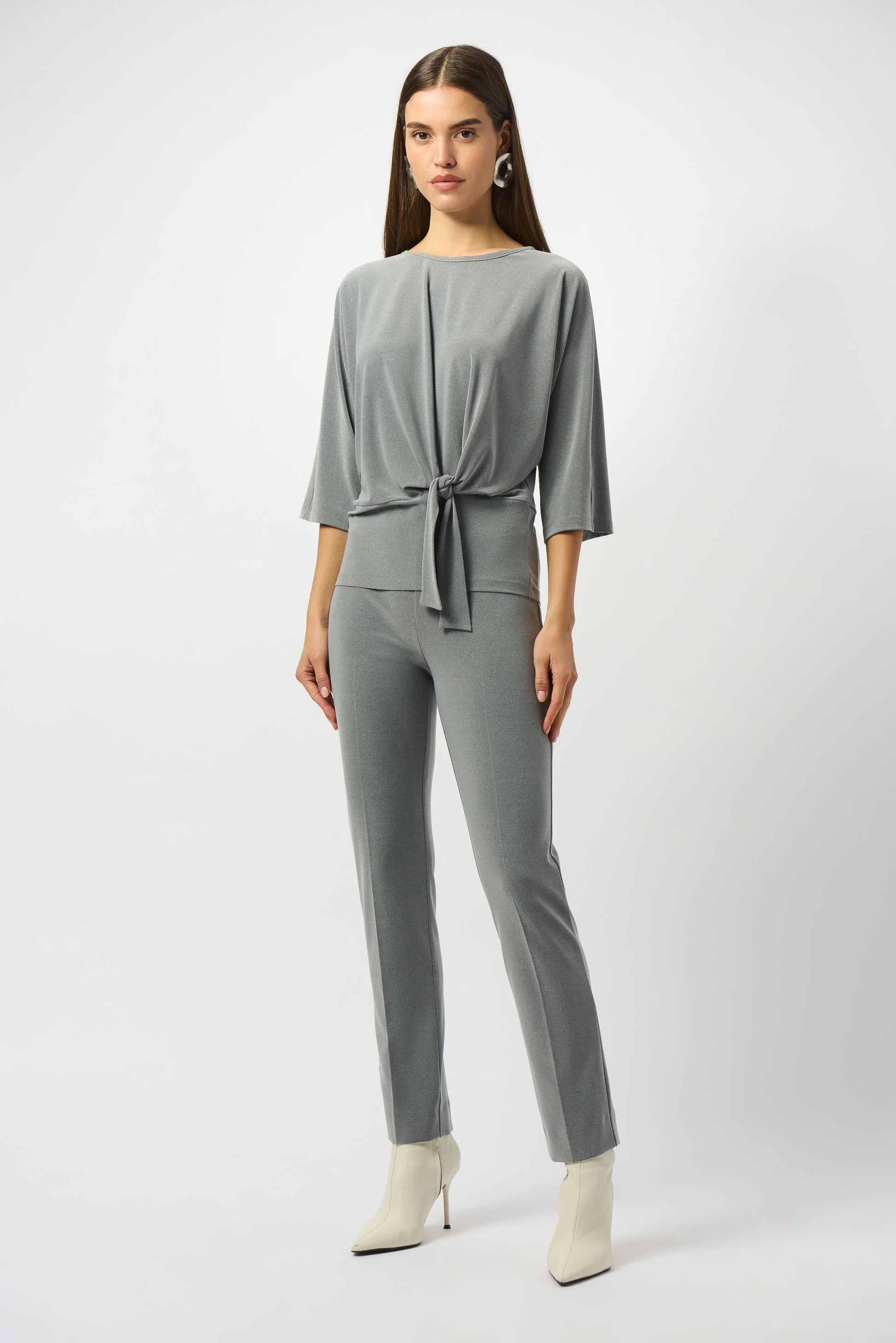 Joseph Ribkoff knot detail boxy top 253304
