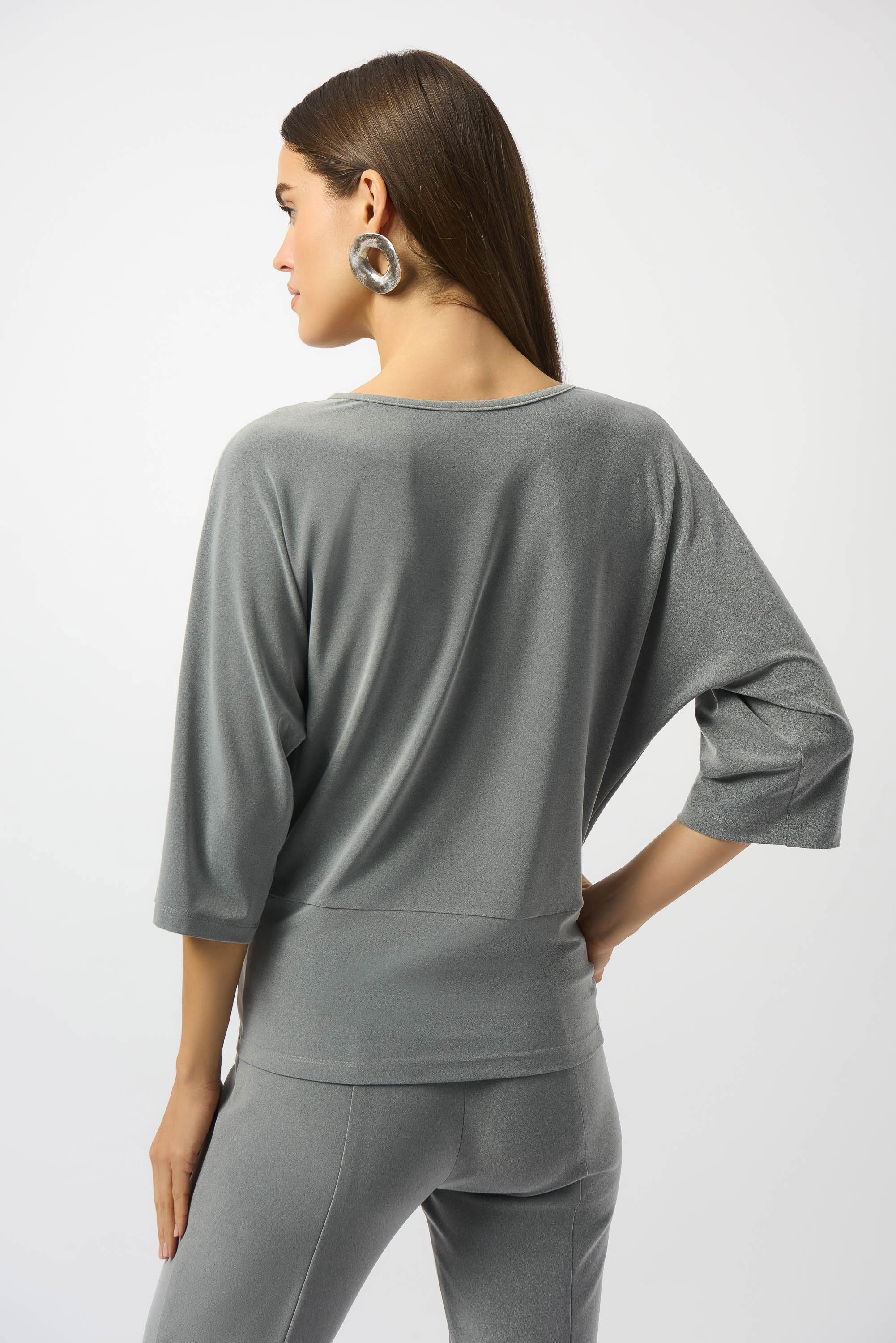 Joseph Ribkoff knot detail boxy top 253304 - Jane Young