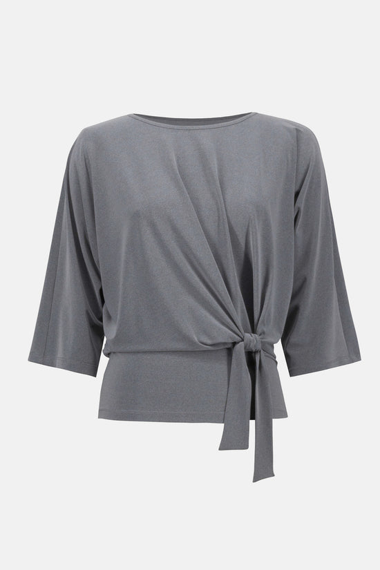 Joseph Ribkoff knot detail boxy top 253304