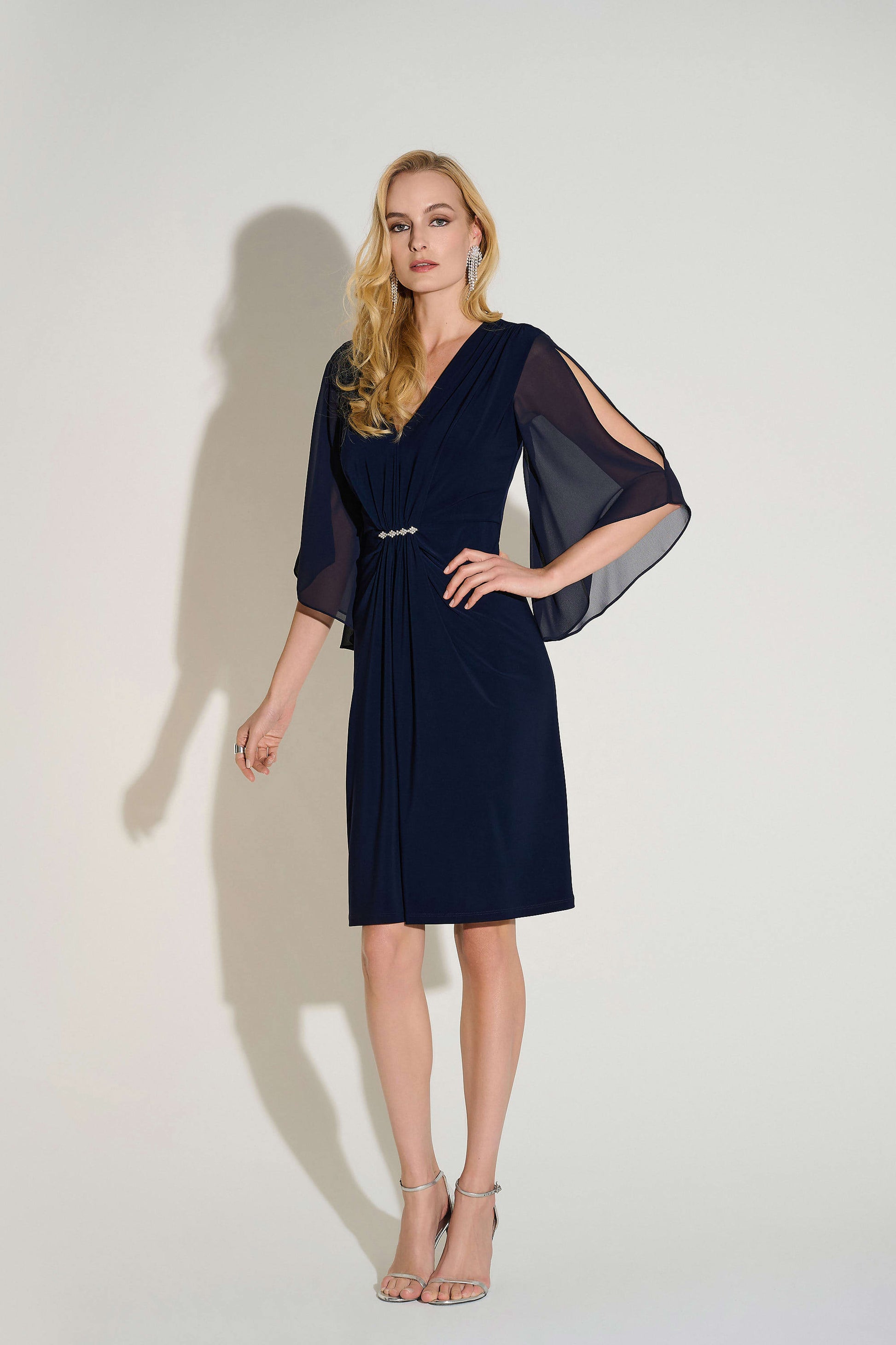 Joseph Ribkoff chiffon sheath dress 253728