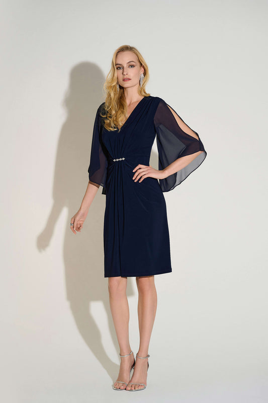 Joseph Ribkoff chiffon sheath dress 253728